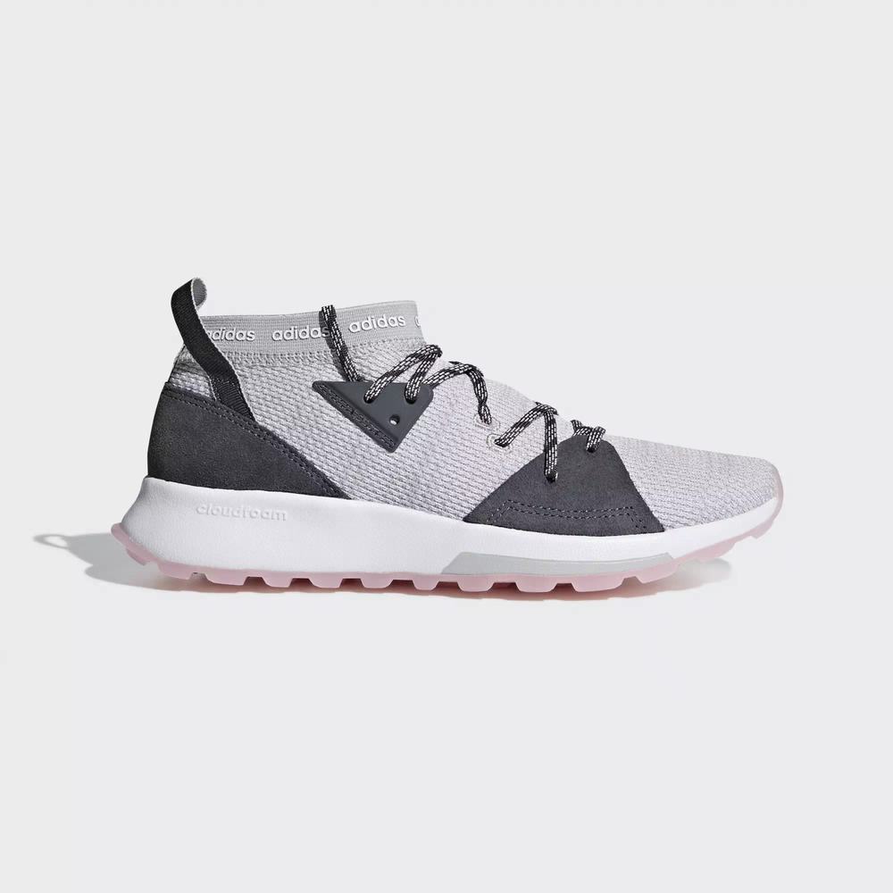 Adidas Quesa Tenis Para Correr Grises Para Mujer (MX-30790)